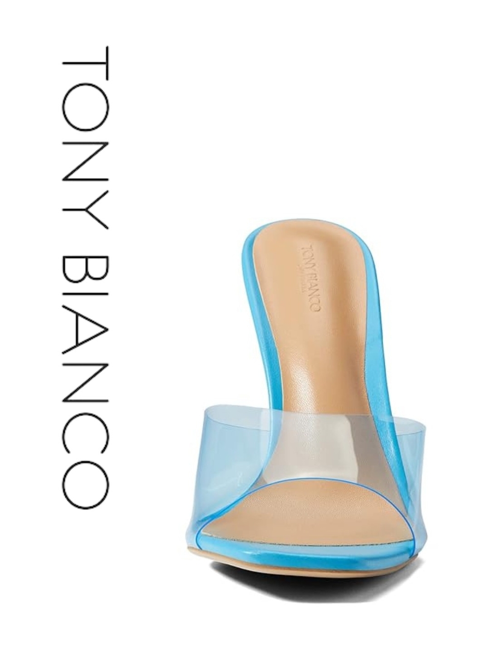 Tony Bianco Shoes - Serrin Blue Vinylite/Blue Nappa- Size 6 M - Picture 4 of 7